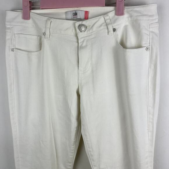 Cabi Jeans white Slim boyfriend ankle length womens size 8 - Picture 3 of 9